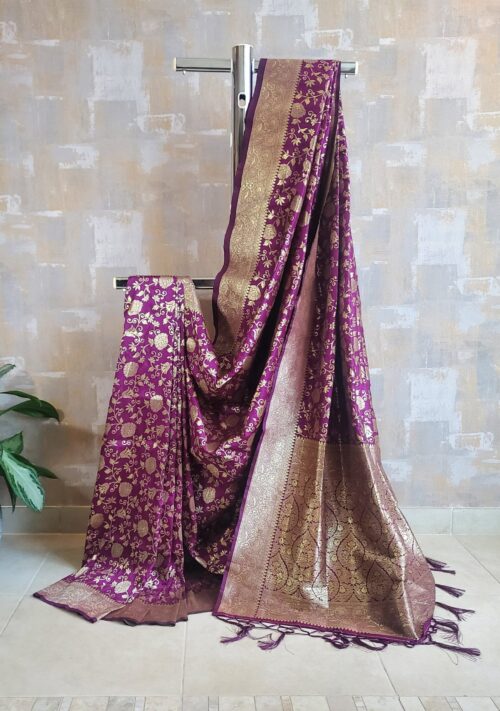 Buy online Women's Banarasi Saree With Blouse from ethnic wear for Women by  Sangam Prints for ₹2859 at 66% off | 2024 Limeroad.com
