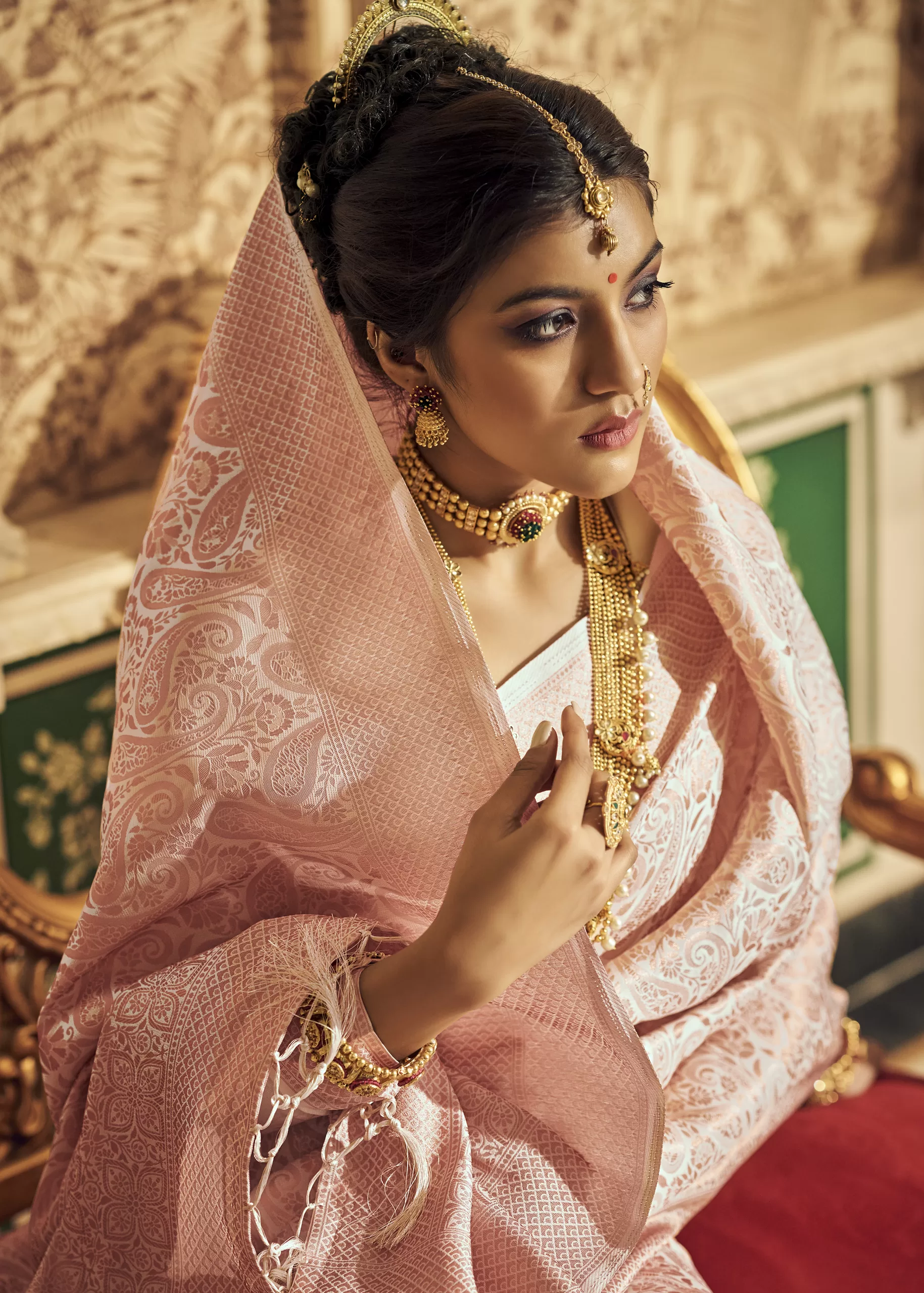 Bridal Rhapsody: Elegance of Gold Kanjivaram Sarees | Singhania's