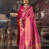 #1048 - Shocking pink and gold zari sari in Kanjivaram style is simply gorgeous - Muhurat Collections