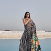 #1079 - Black polka dots with floral pallu - Muhurat Collections