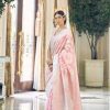 #1136 - Chikankari saree in blush pink - Muhurat Collections