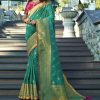 #1028 - Banarasi in green and gold combination - Muhurat Collections