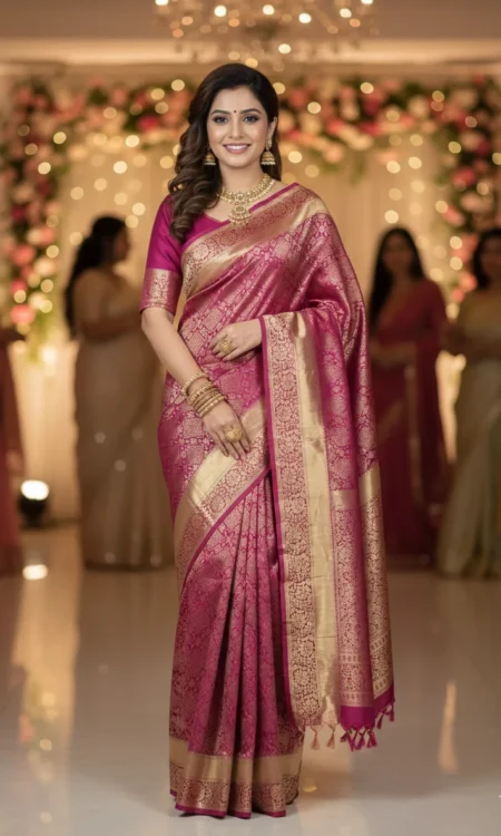 Pink Fantasy: Premium Kanjivaram saree