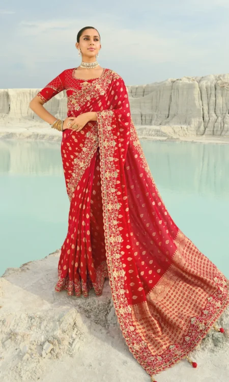 Red Romance: A special saree for a special occasion
