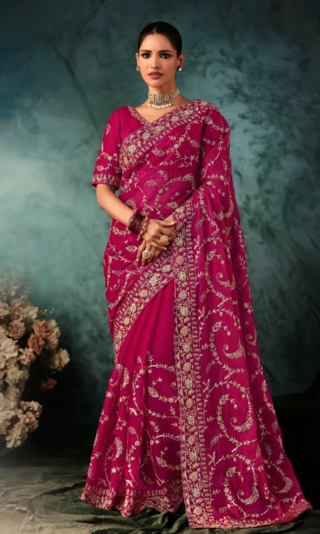 Luscious Pink: A luxurious drape for a special day